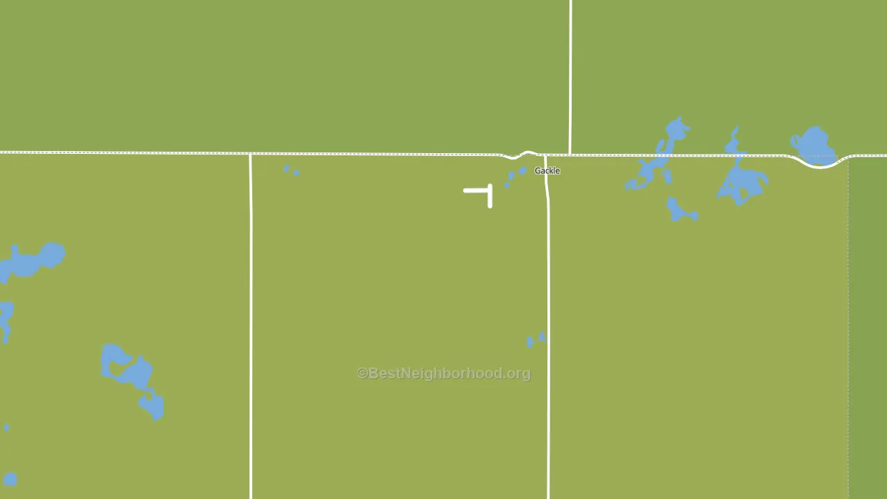 Gackle, ND block-group voter-turnout map