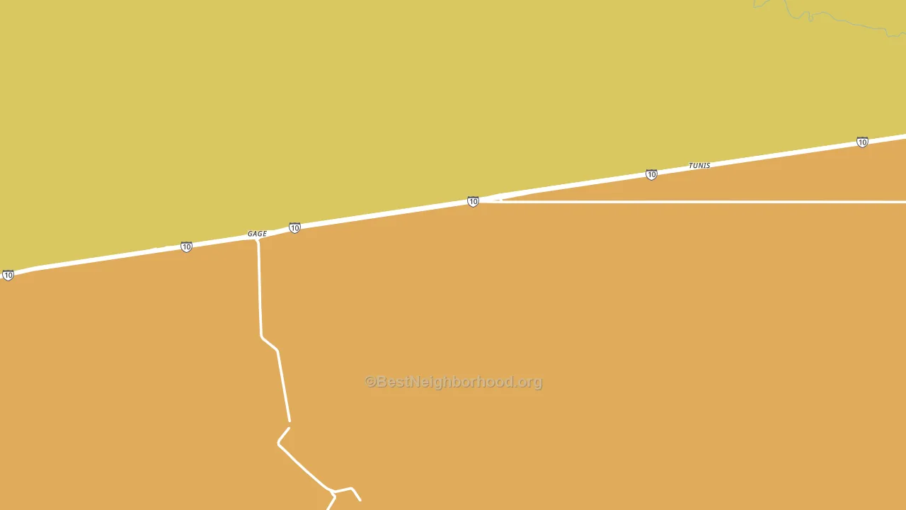 Gage, NM block-group voter-turnout map