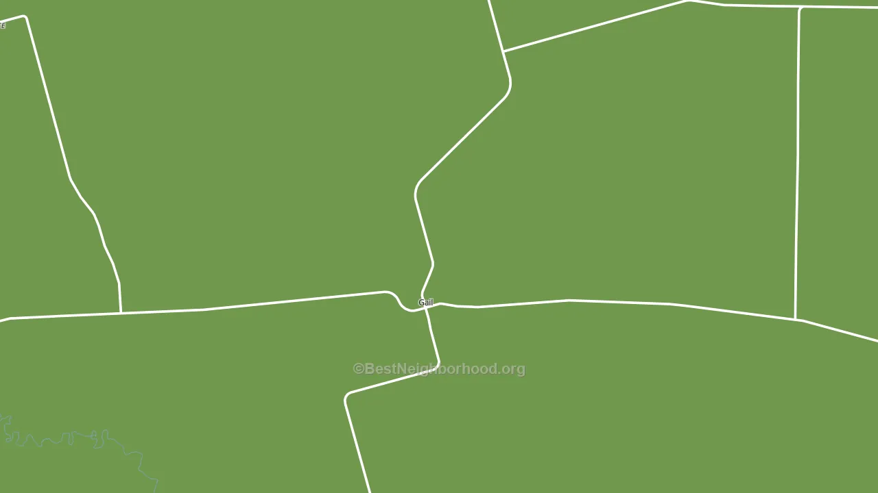 Gail, TX block-group voter-turnout map