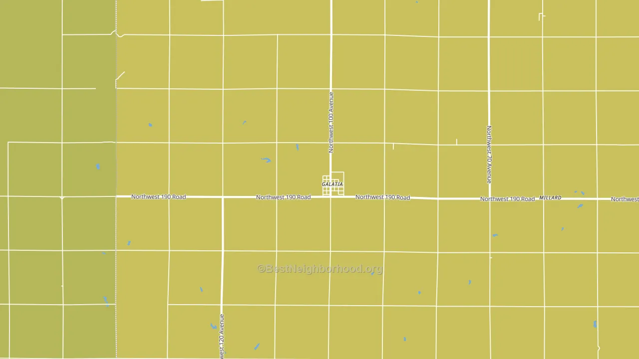 Galatia, KS block-group voter-turnout map