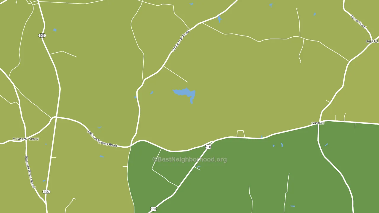 Galatia, NC block-group voter-turnout map
