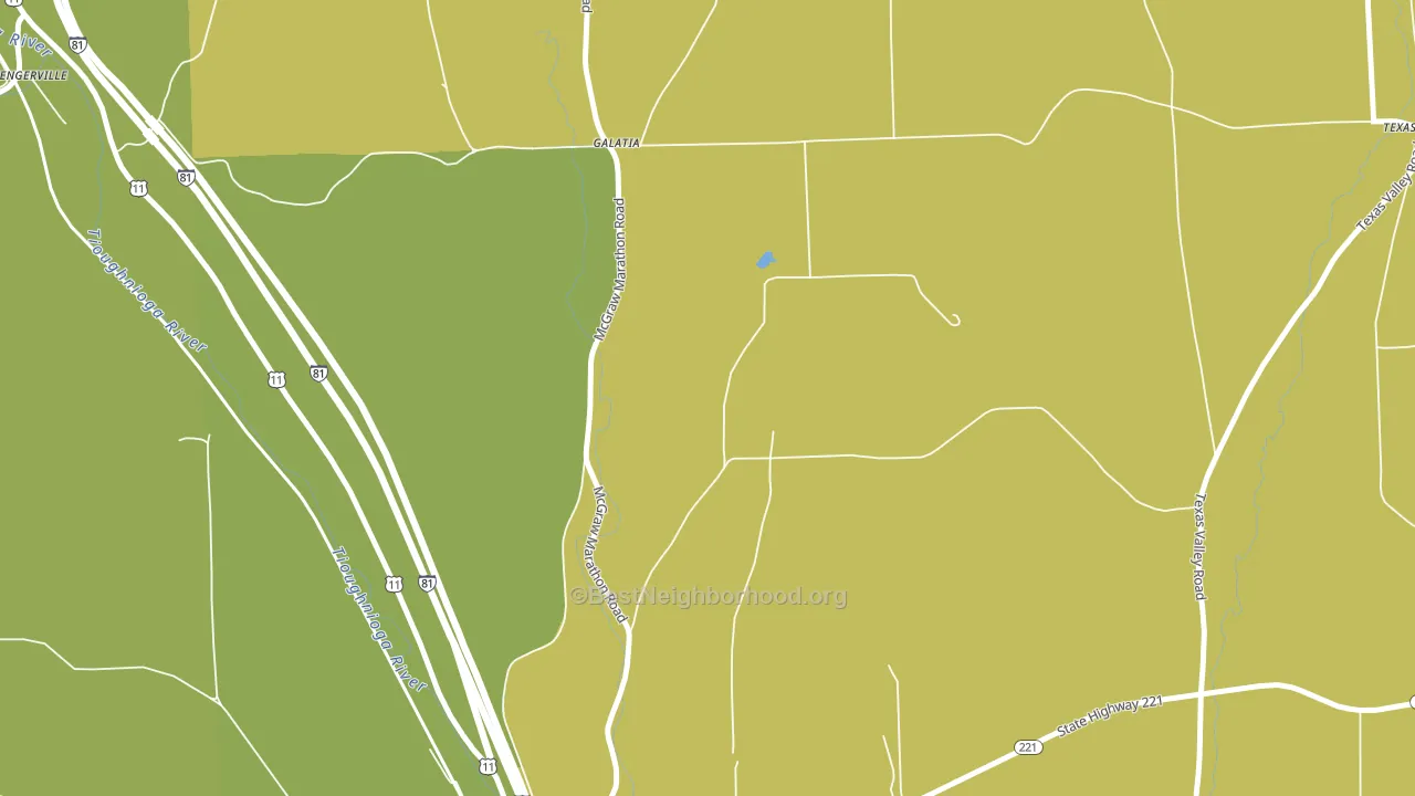 Galatia, NY block-group voter-turnout map
