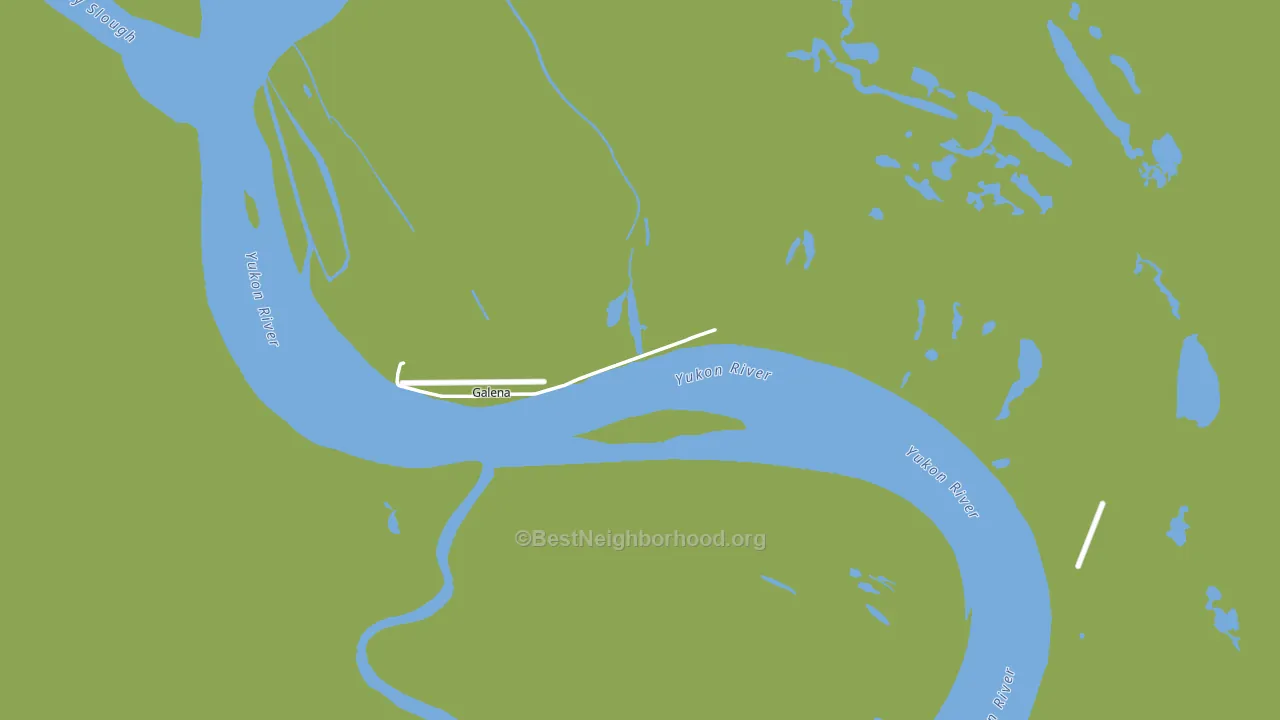 Galena, AK block-group voter-turnout map