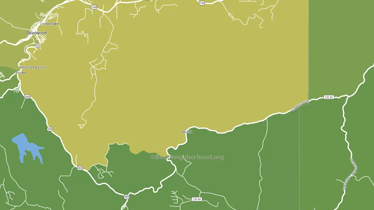 Galena, SD block-group voter-turnout map