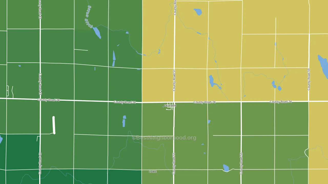 Galeton, CO block-group voter-turnout map