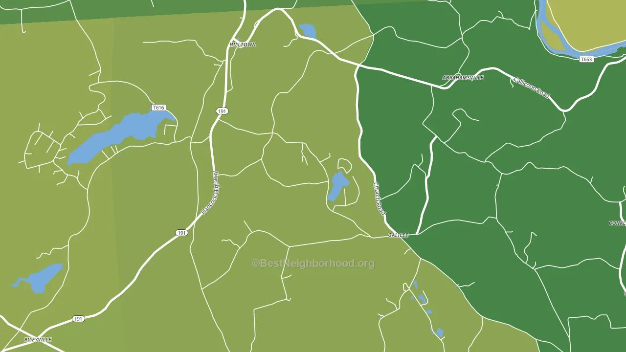 Galilee, PA block-group voter-turnout map