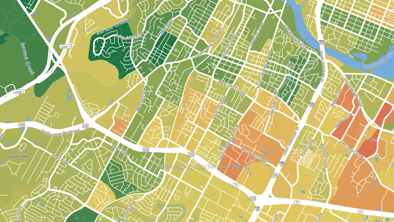 Galindo, Austin, TX block-group voter-turnout map