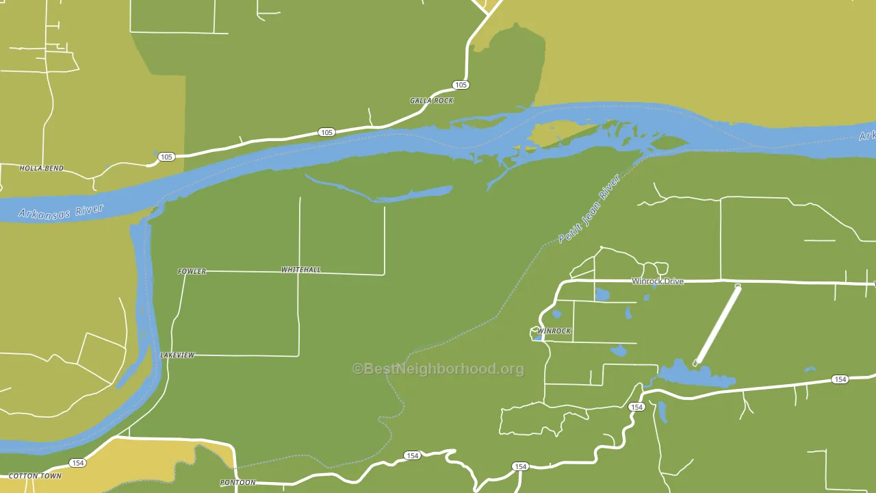 Galla Rock, AR block-group voter-turnout map
