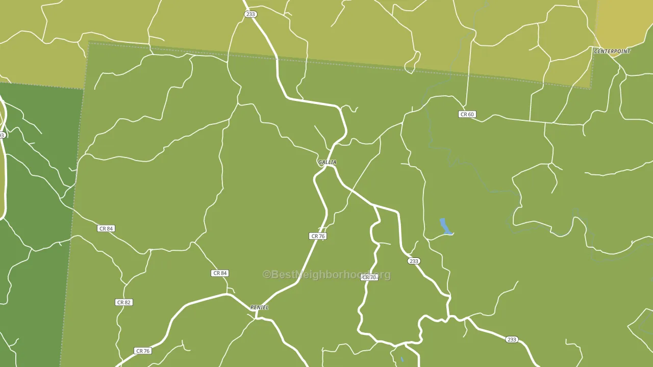 Gallia, OH block-group voter-turnout map