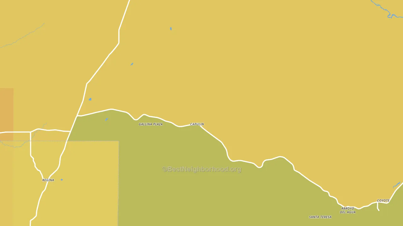 Gallina, NM block-group voter-turnout map
