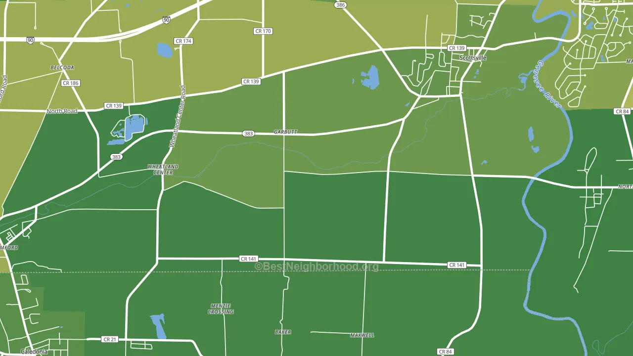 Garbutt, NY block-group voter-turnout map