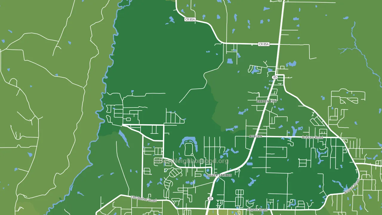 Garden City, FL block-group voter-turnout map
