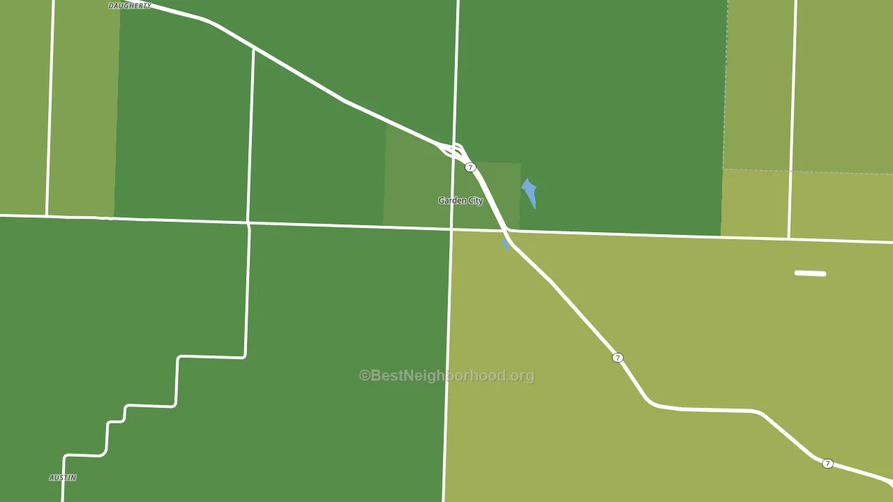 Garden City, MO block-group voter-turnout map