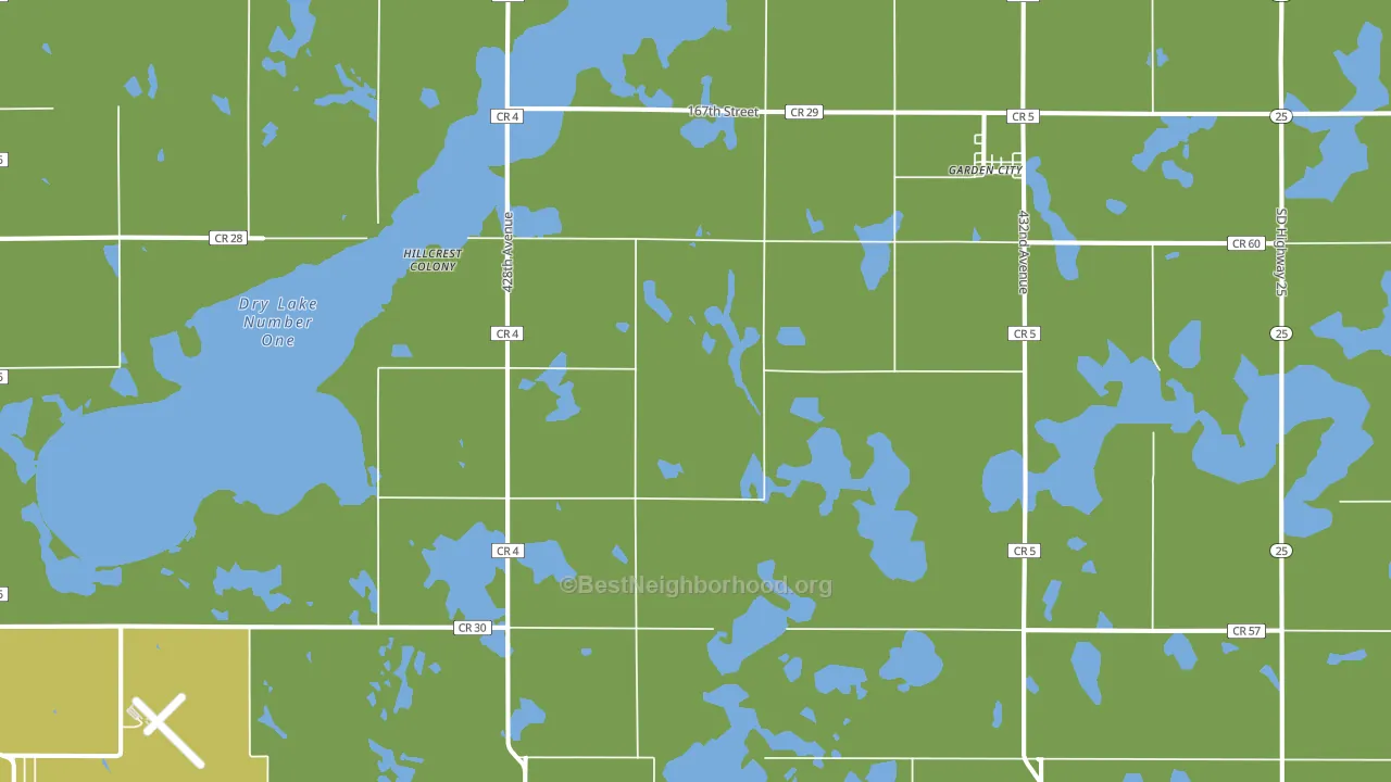 Garden City, SD block-group voter-turnout map