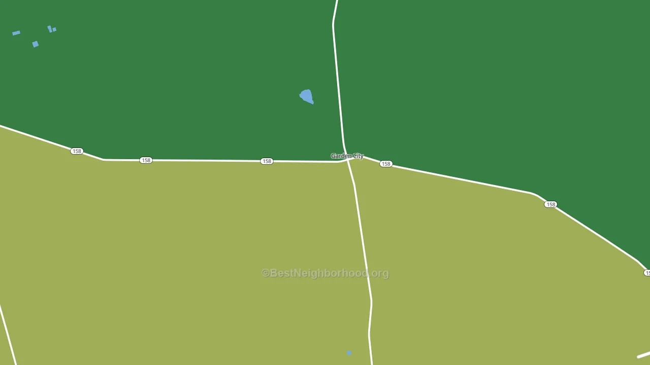 Garden City, TX block-group voter-turnout map