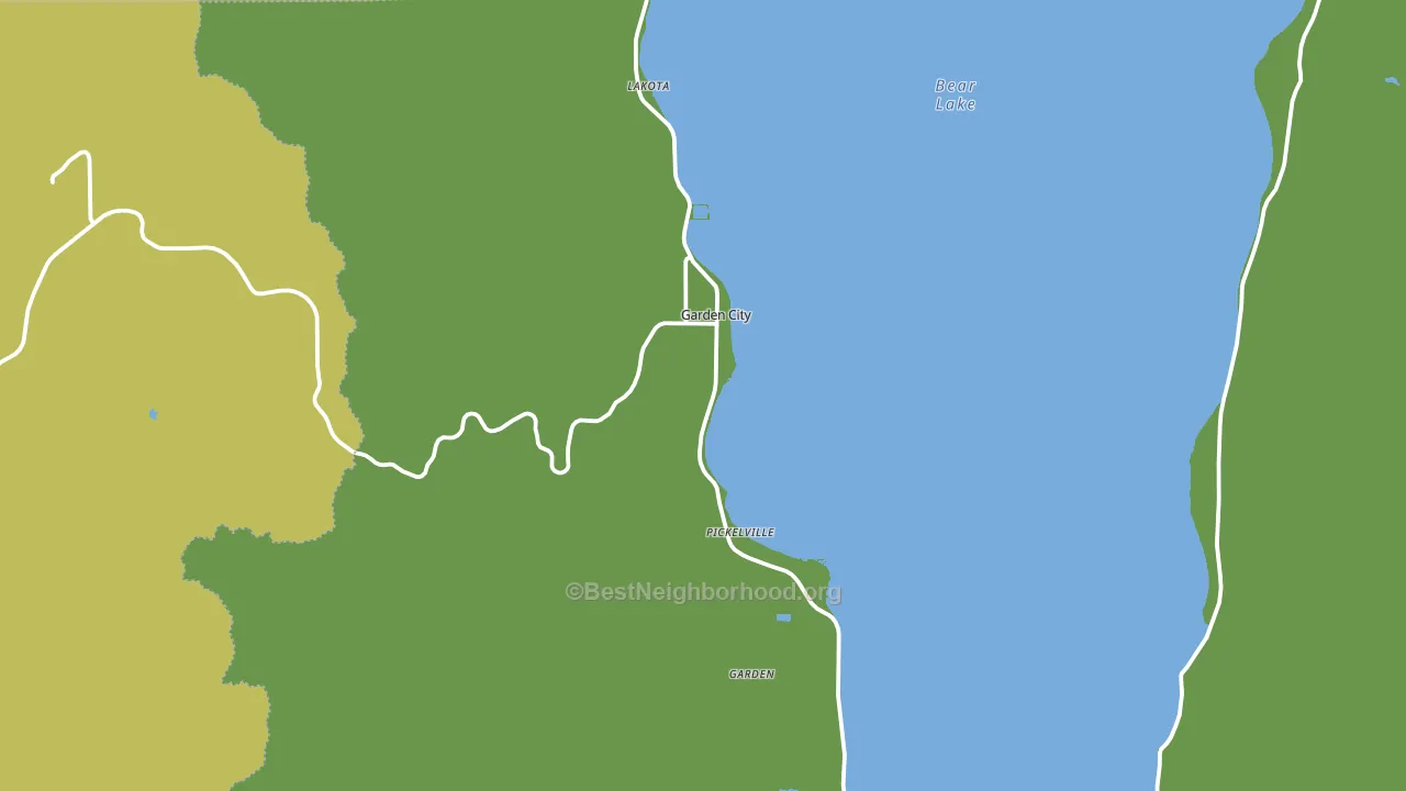 Garden City, UT block-group voter-turnout map
