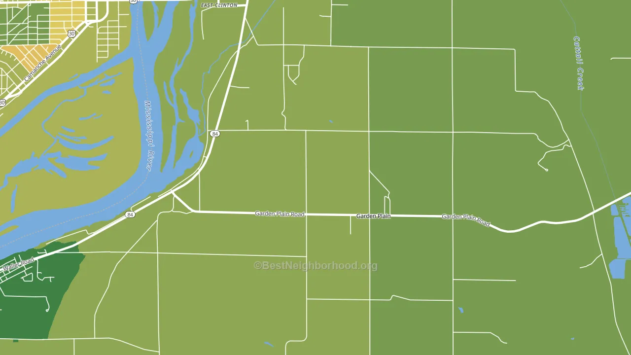 Garden Plain, IL block-group voter-turnout map