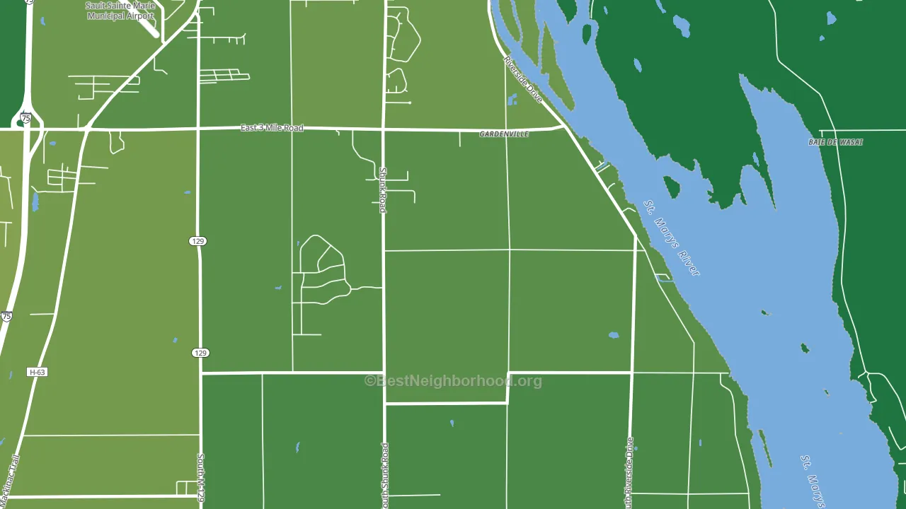Gardenville, MI block-group voter-turnout map