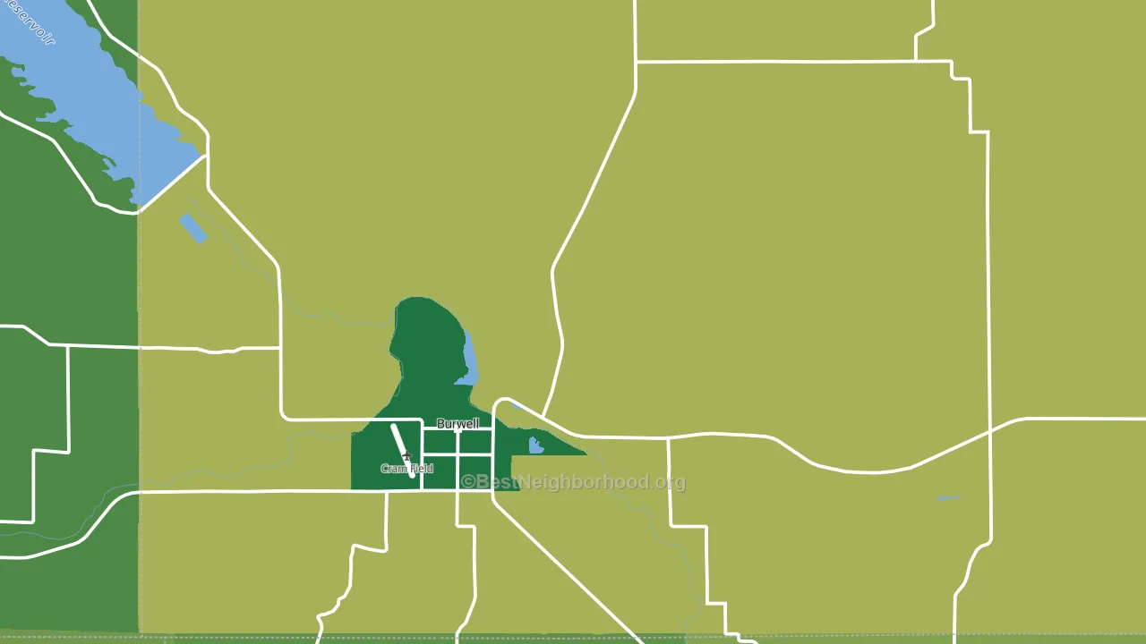 Garfield County, NE block-group voter-turnout map