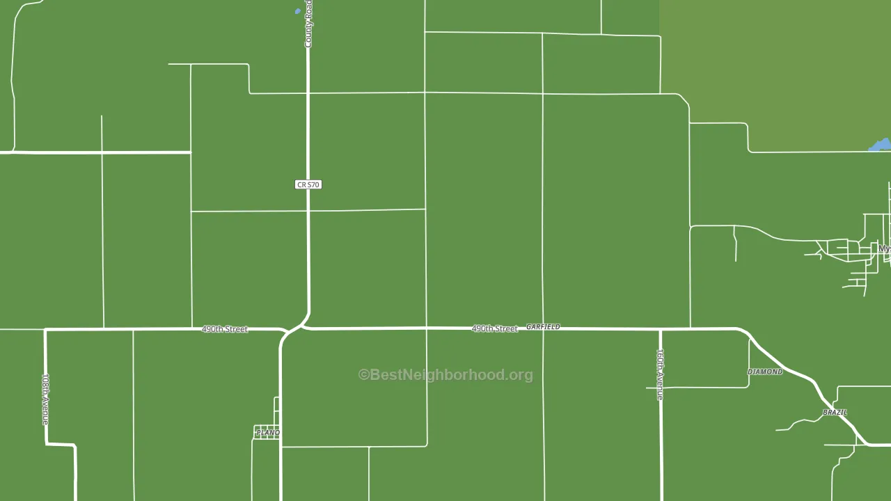 Garfield, IA block-group voter-turnout map