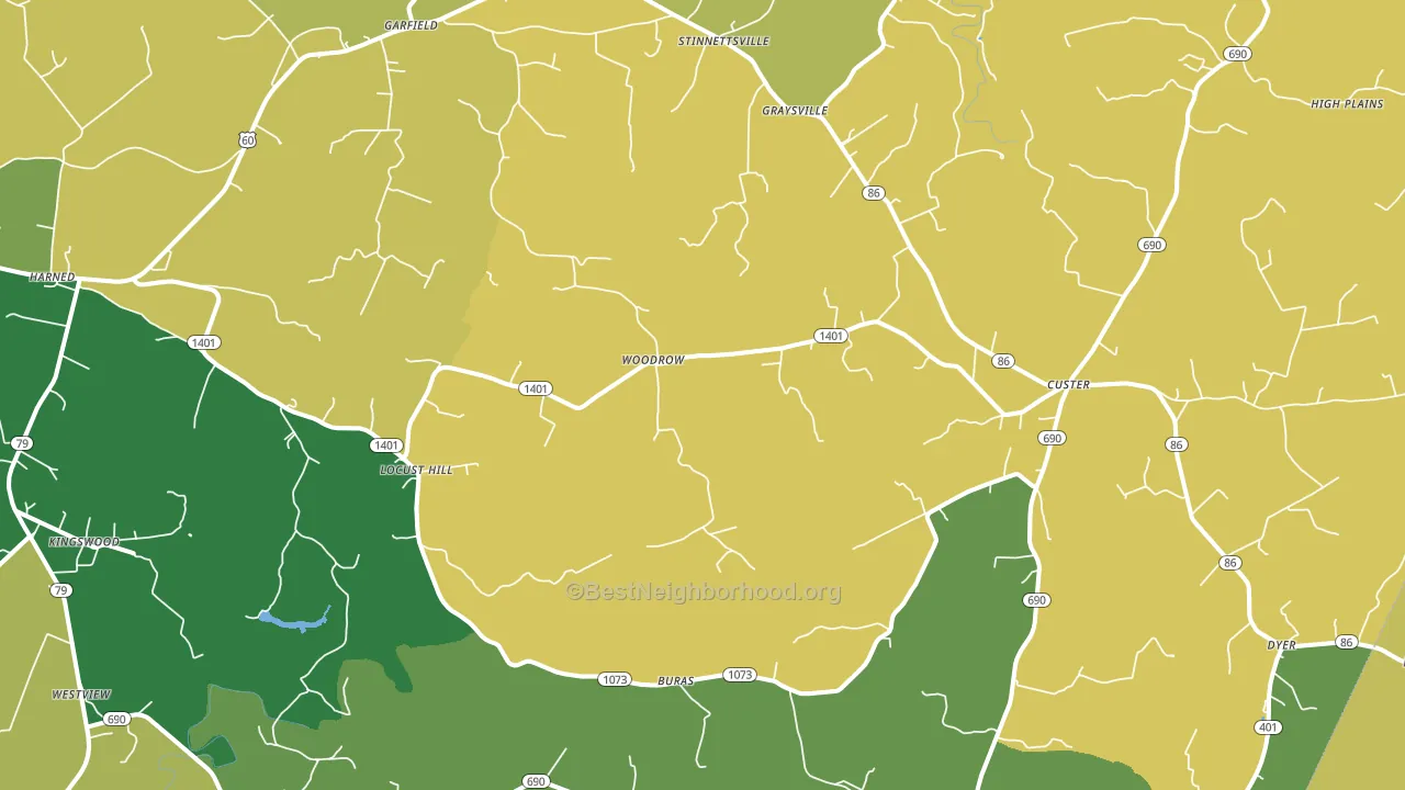Garfield, KY block-group voter-turnout map