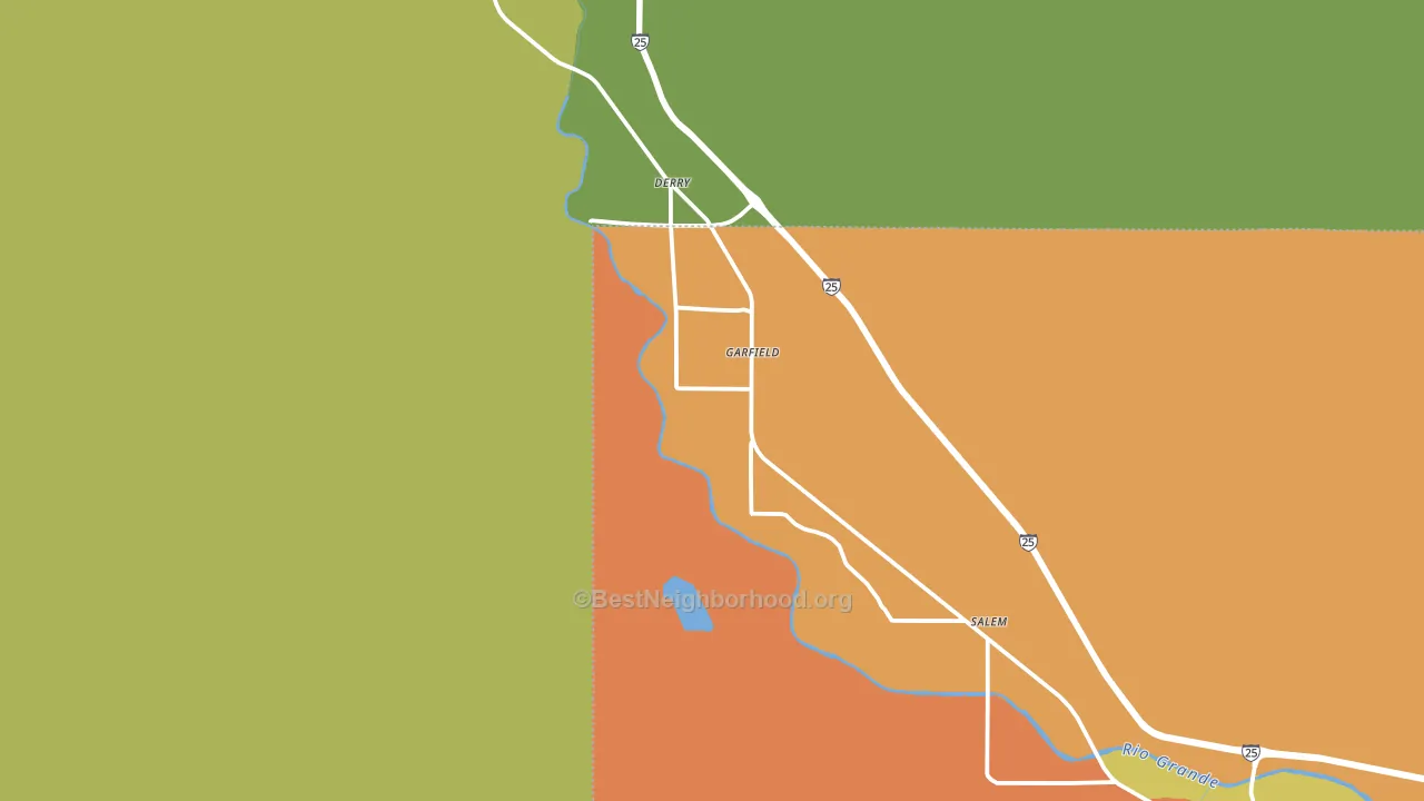 Garfield, NM block-group voter-turnout map