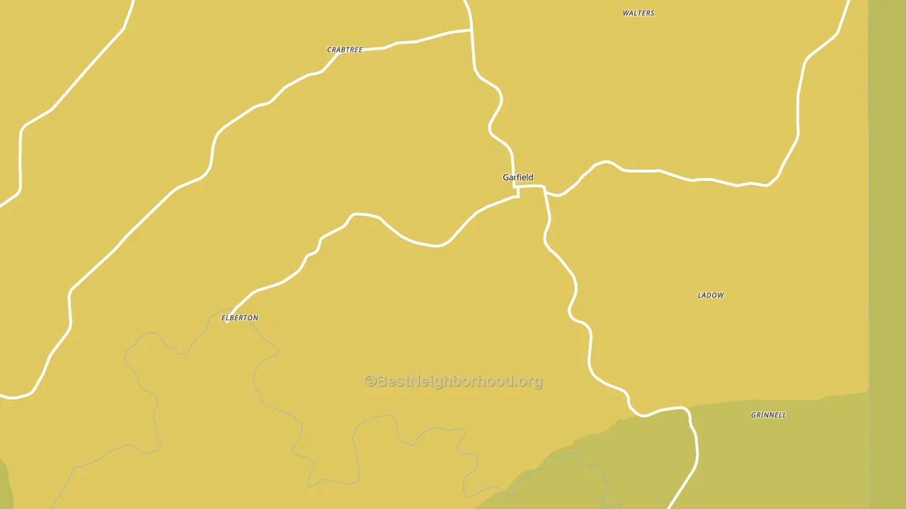 Garfield, WA block-group voter-turnout map