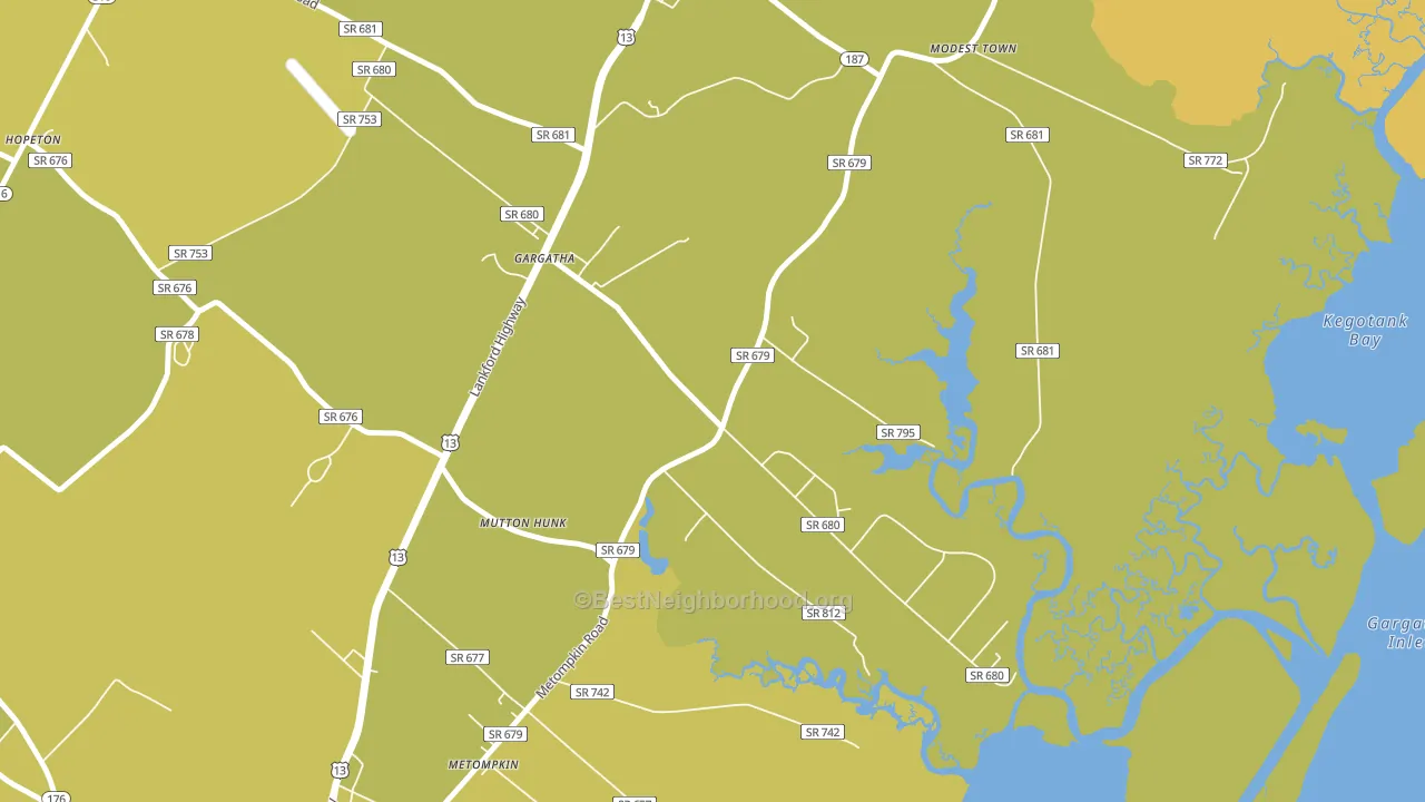 Gargatha, VA block-group voter-turnout map