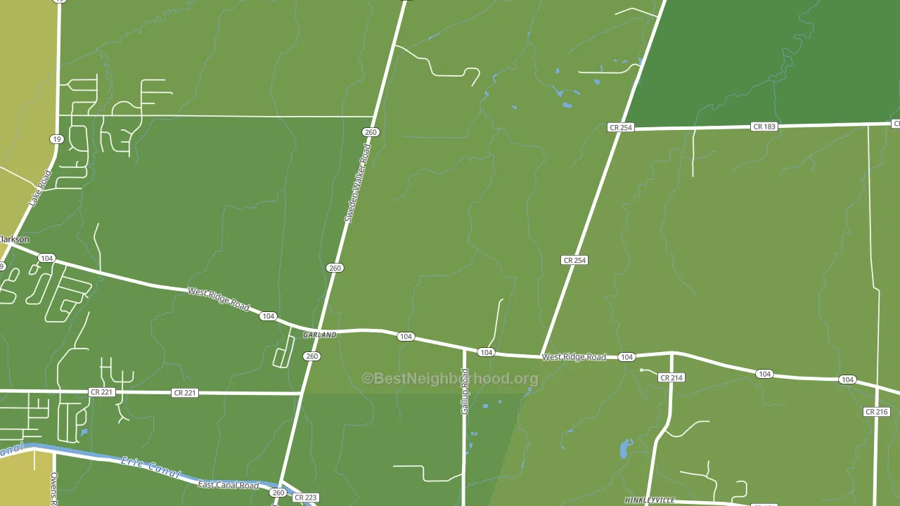 Garland, NY block-group voter-turnout map