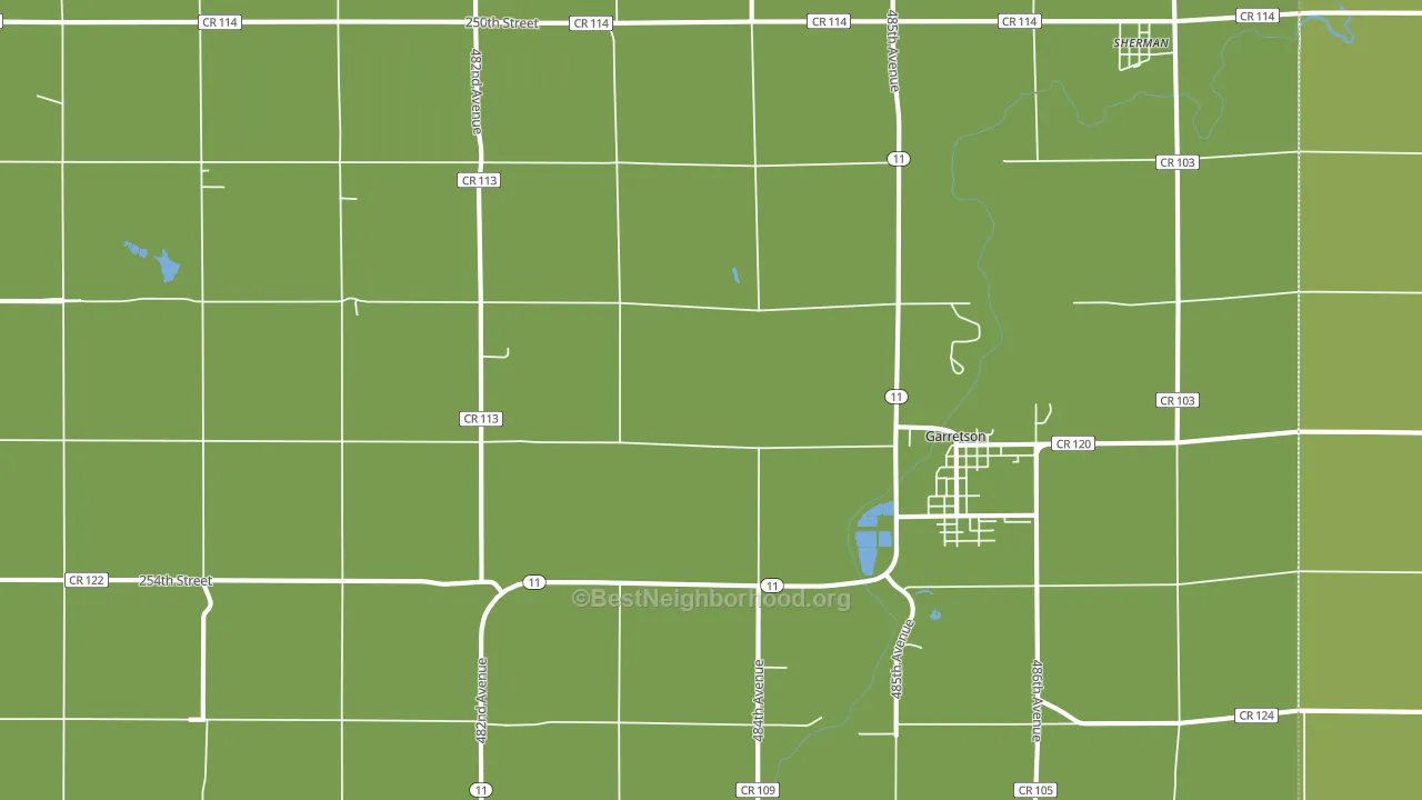 Garretson, SD block-group voter-turnout map