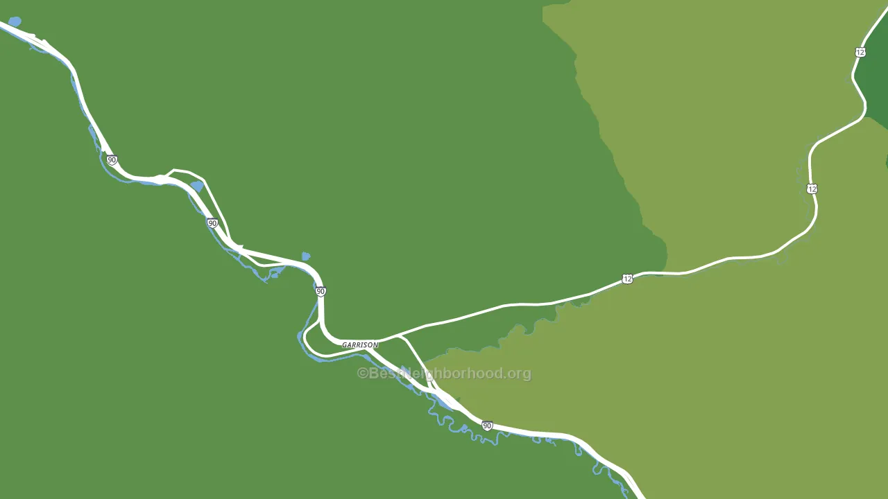 Garrison, MT block-group voter-turnout map