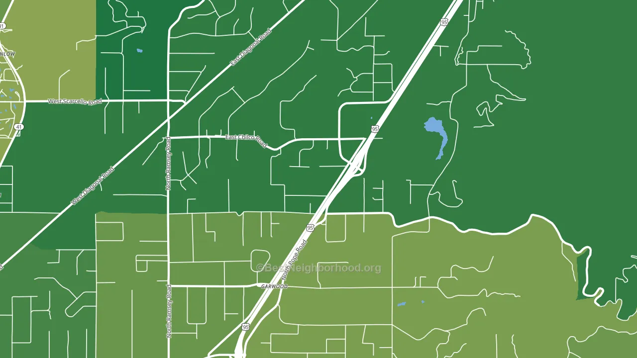 Garwood, ID block-group voter-turnout map