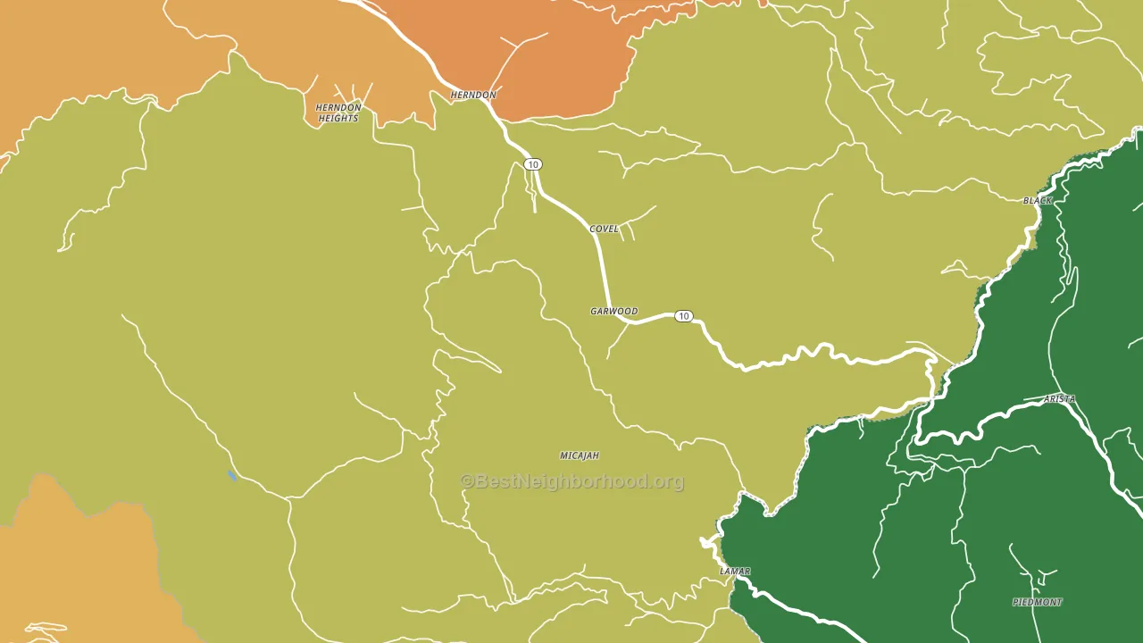 Garwood, WV block-group voter-turnout map