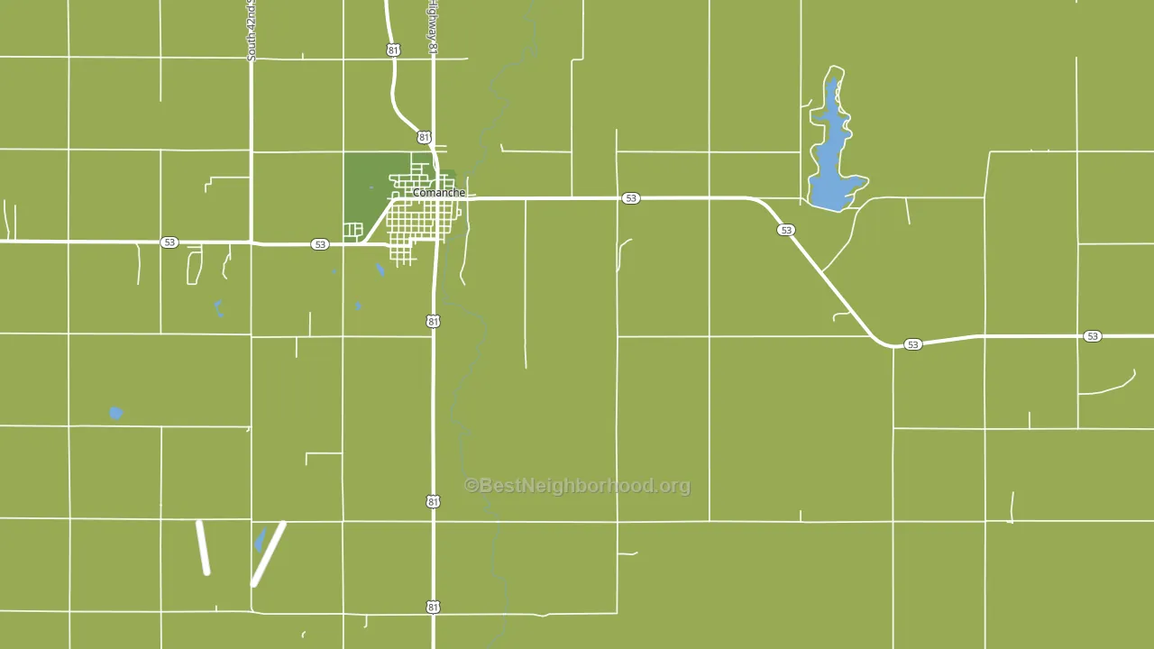 Gas City, OK block-group voter-turnout map