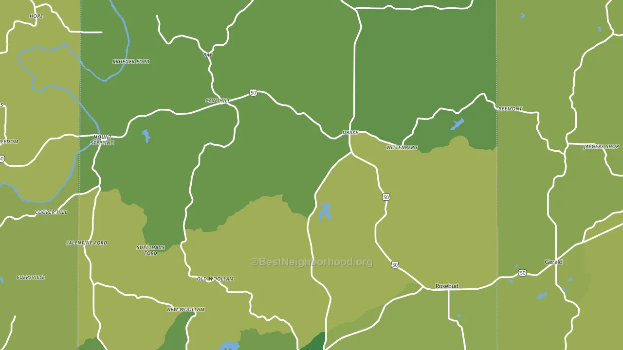 Gasconade County, MO block-group voter-turnout map