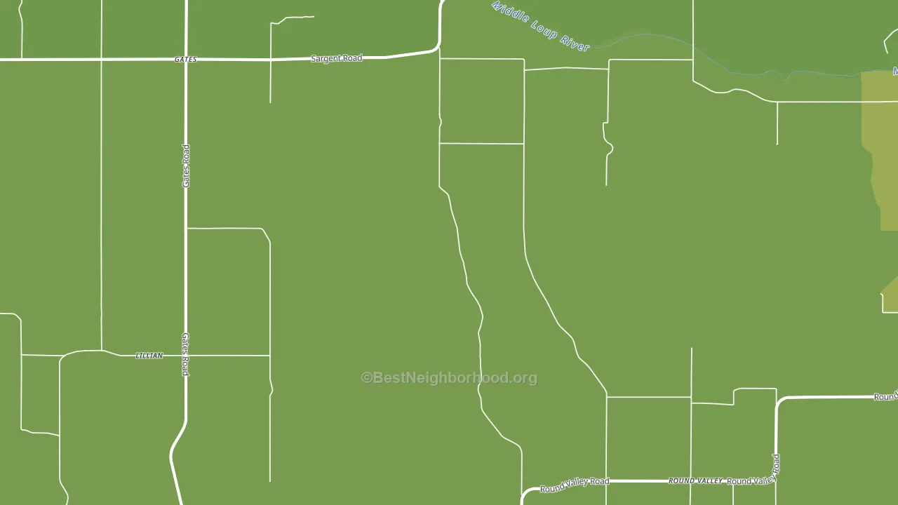 Gates, NE block-group voter-turnout map