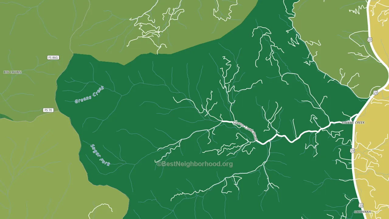Gay, NC block-group voter-turnout map