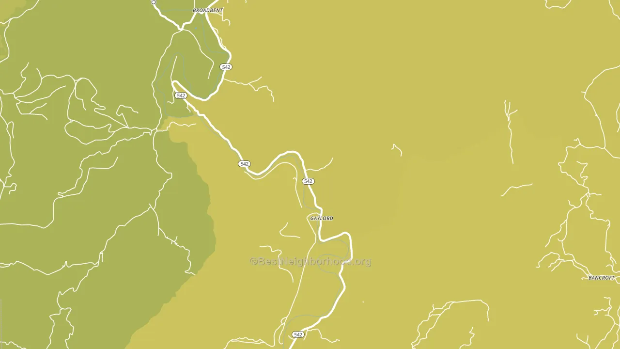 Gaylord, OR block-group voter-turnout map