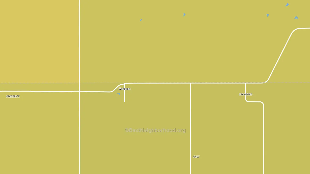 Geneseo, KS block-group voter-turnout map