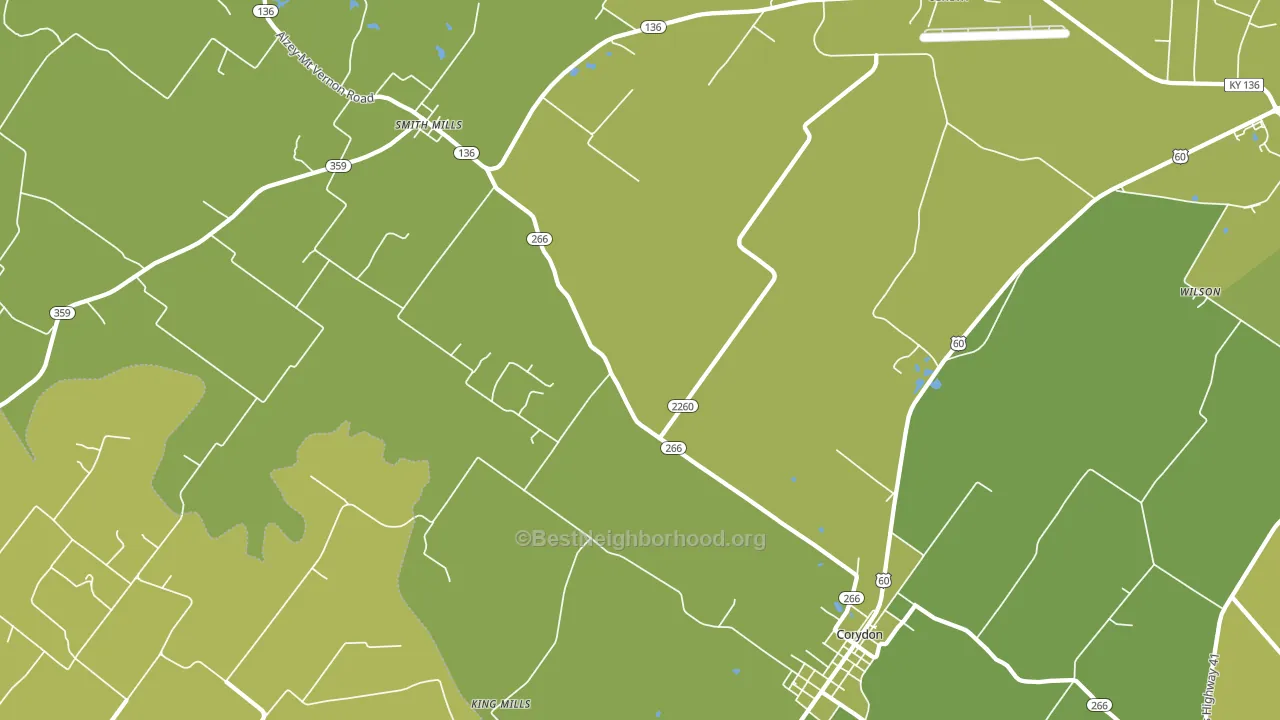 Geneva, KY block-group voter-turnout map