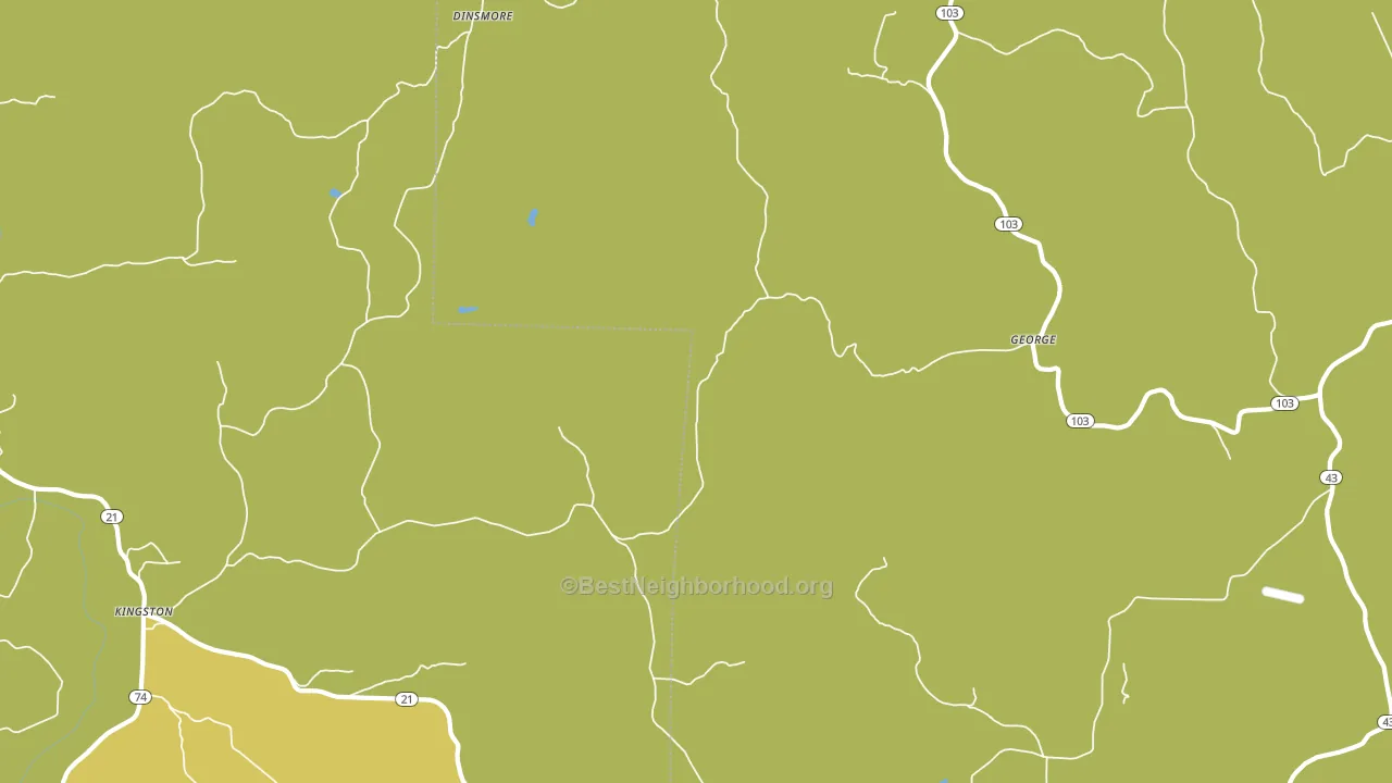George, AR block-group voter-turnout map