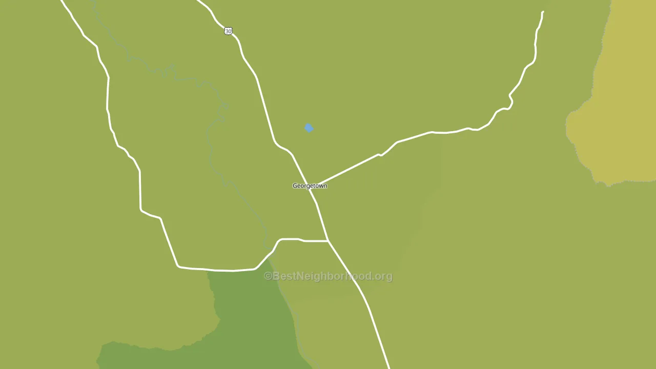 Georgetown, ID block-group voter-turnout map