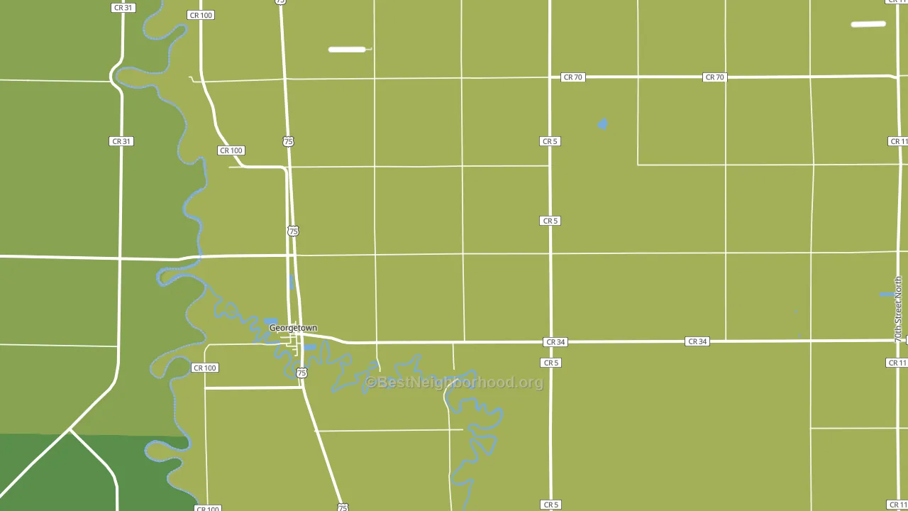 Georgetown, MN block-group voter-turnout map