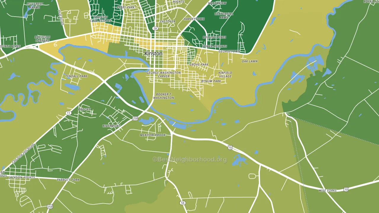 Georgetown, NC block-group voter-turnout map