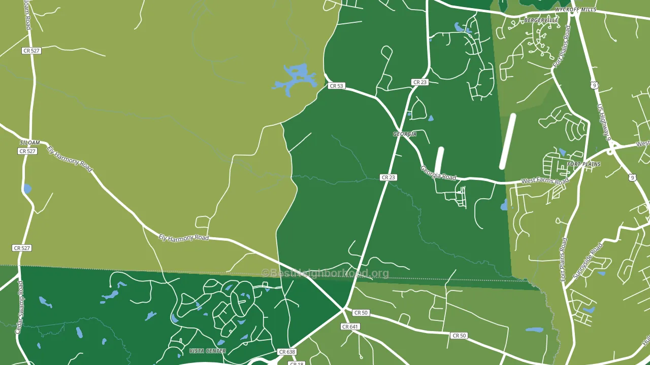 Georgia, NJ block-group voter-turnout map