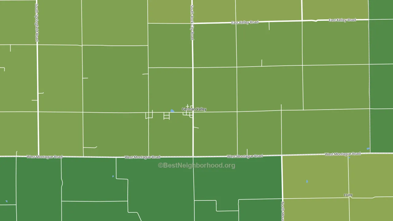 German Valley, IL block-group voter-turnout map