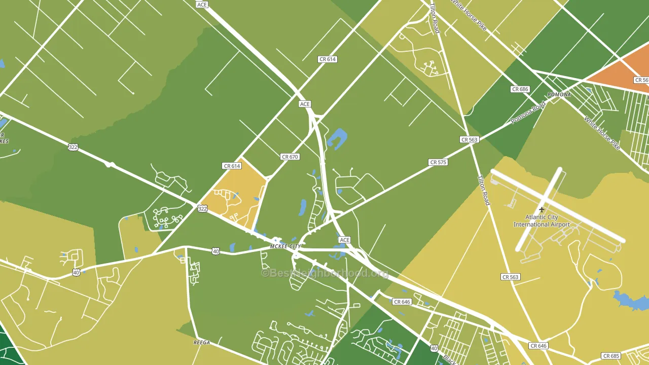 Germania Gardens, NJ block-group voter-turnout map