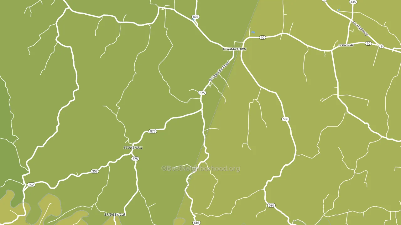 Germantown, KY block-group voter-turnout map