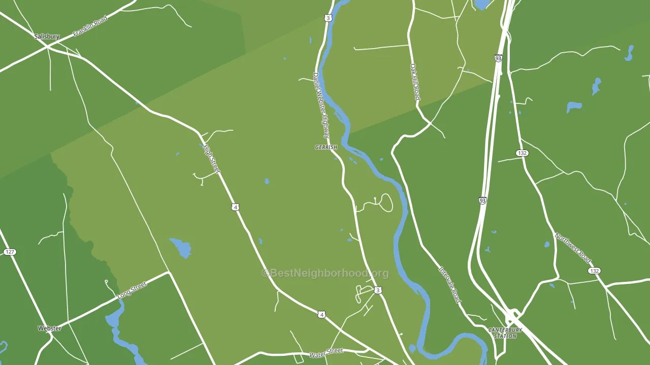 Gerrish, NH block-group voter-turnout map