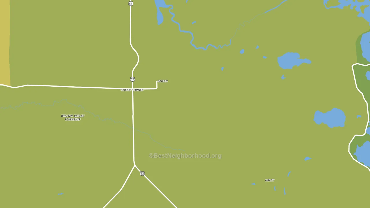 Gheen, MN block-group voter-turnout map